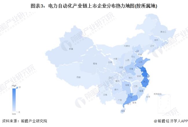 【干货】电力自动化行业产业链全景梳理及区域热力地图(图3)